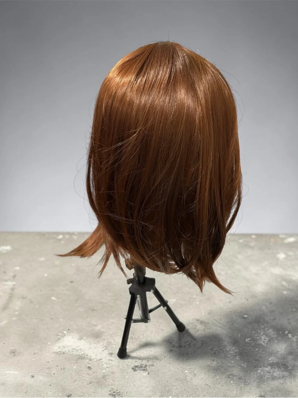 Synthetic Short Layered Wig - Copper Brown